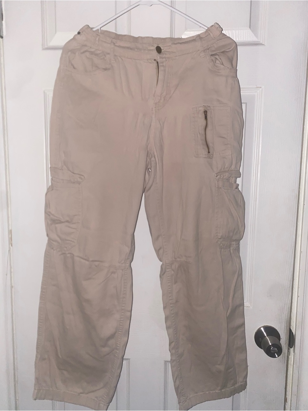 Cargo Pants in Light Khaki - Casual Utility Trousers